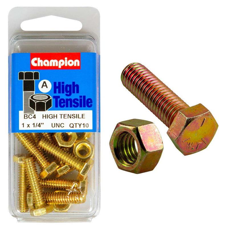 Champion 1 x 1/4in Set Screw & Nut (A) - GR5