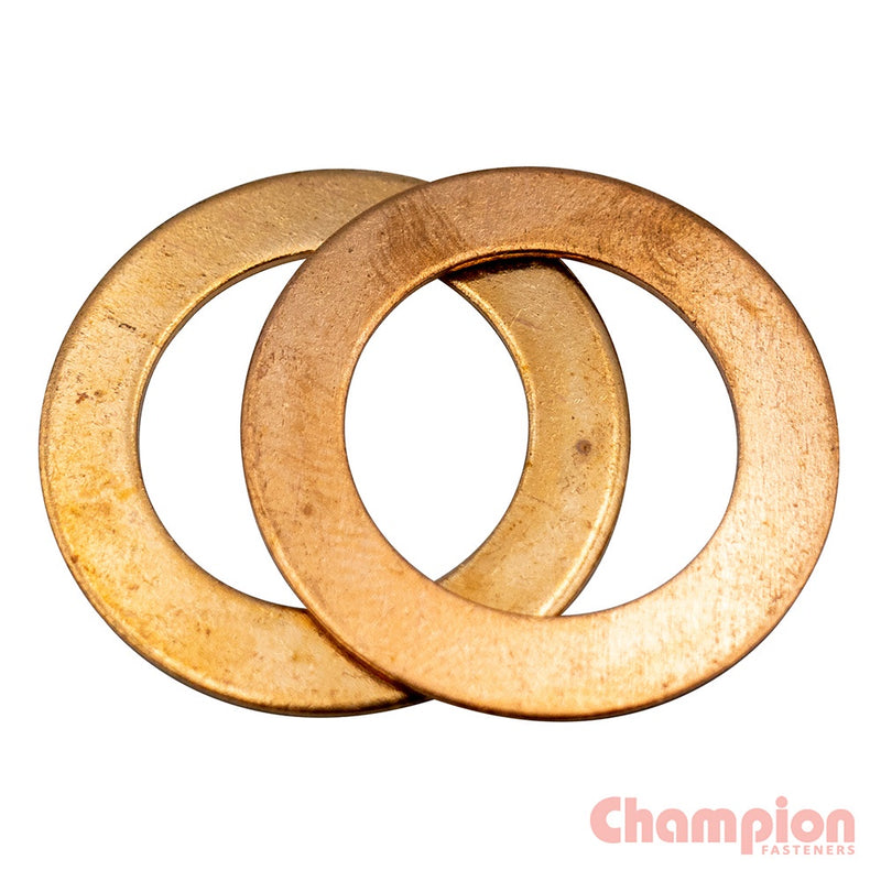 Champion Washers Crush Sealing Copper M14 X 24mm X 2mm