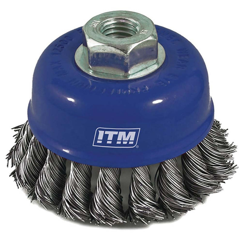 ITM Twist Knot Cup Brush Steel 50mm