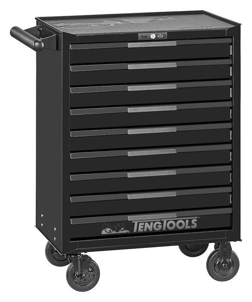 Teng Pro35 26in Roller Cabinet 9 Drawers Black