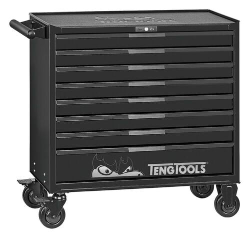 Teng Pro35 37in Roller Cabinet 8 Drawers Black