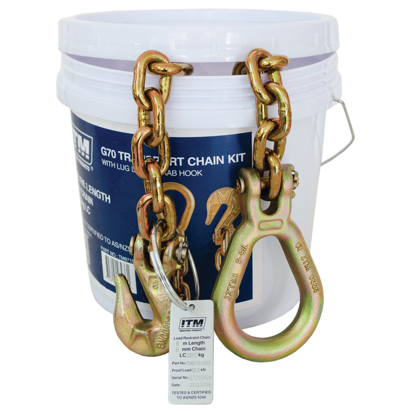 ITM G70 Transport Chain - 9 Ton Lashing Cap. - 5M Length