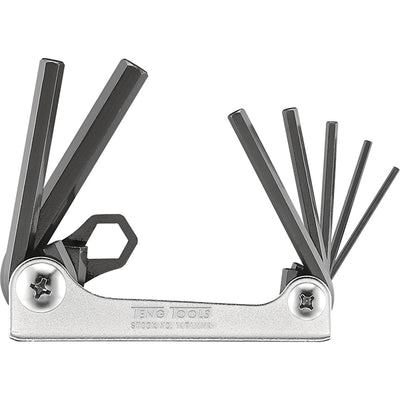 Teng 7pc Folding mm Hex Key Set - 2.5-10.0mm Default Title