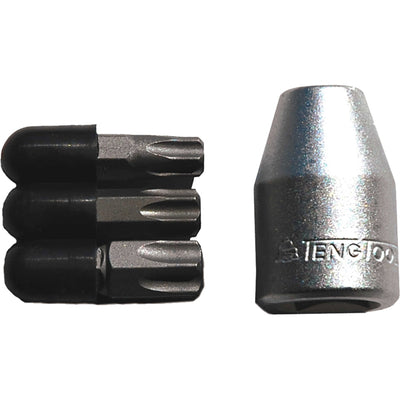 Teng 4pc 1/2in Dr. Torx Bit Set-Tx45-Tx55 Default Title