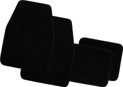 BLACK CARPET SET OF 4 MATS - 4 STAR