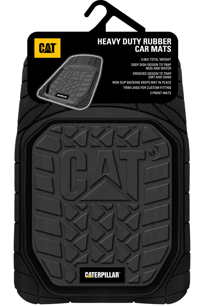 BLACK RUBBER SET OF 2 FRONT MATS