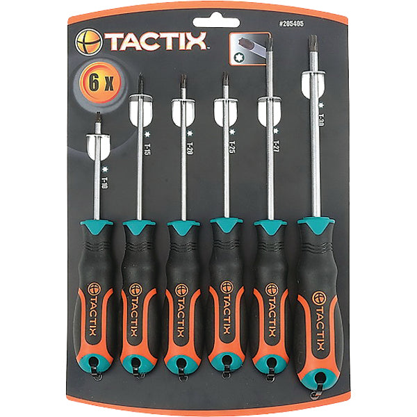 Tactix Screwdriver 6pc Set TX Default Title