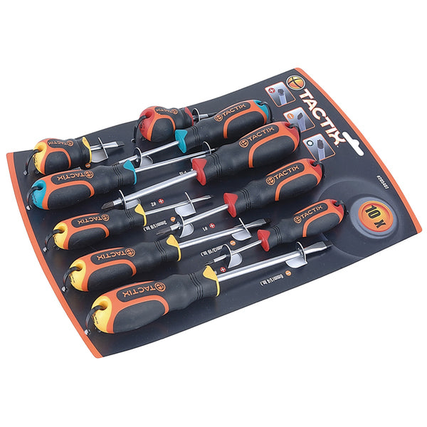 Tactix 10pc Screwdriver Set Default Title