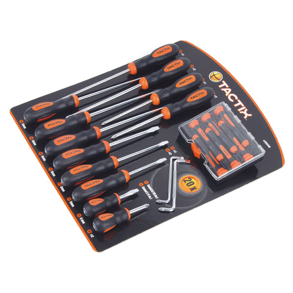 Tactix 20Pc Screwdriver Set Default Title