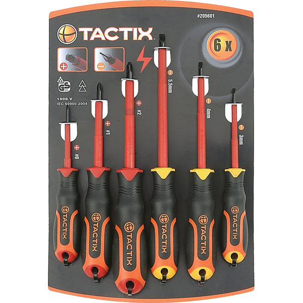 Tactix Screwdriver Insulated 6Pc Set Default Title