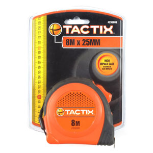 Tactix Tape Measure 8m x 25mm - Basic Default Title