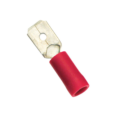 Champion Red Male Push - On Spade Terminal - 100pk Default Title