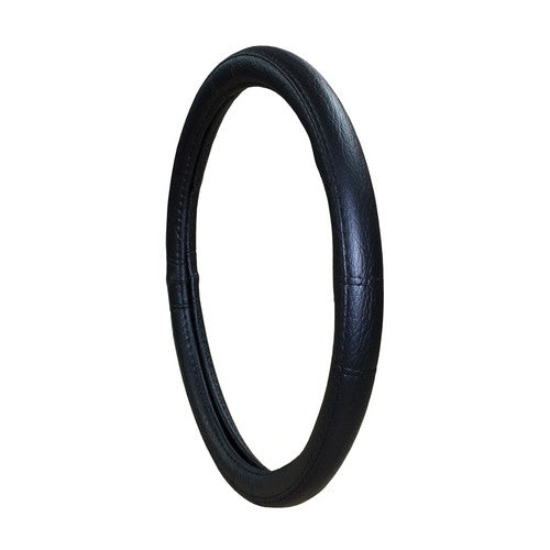 LEATHER LOOK STEERING WHEEL COVER