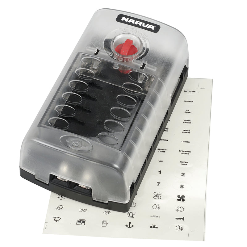 12 WAY FUSE BOX WITH COVER