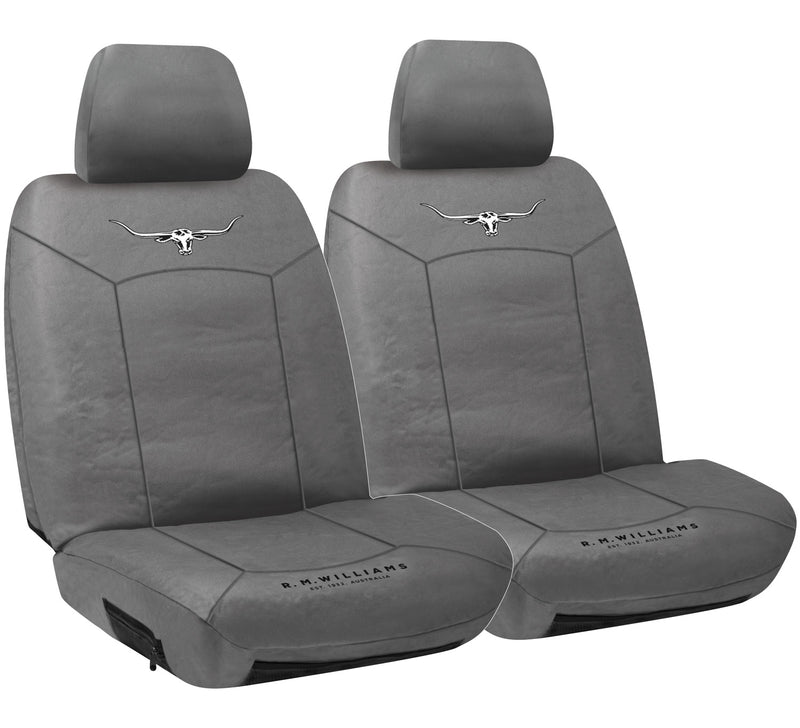 CANVAS FRONT SEAT COVERS GREY SIZE 30