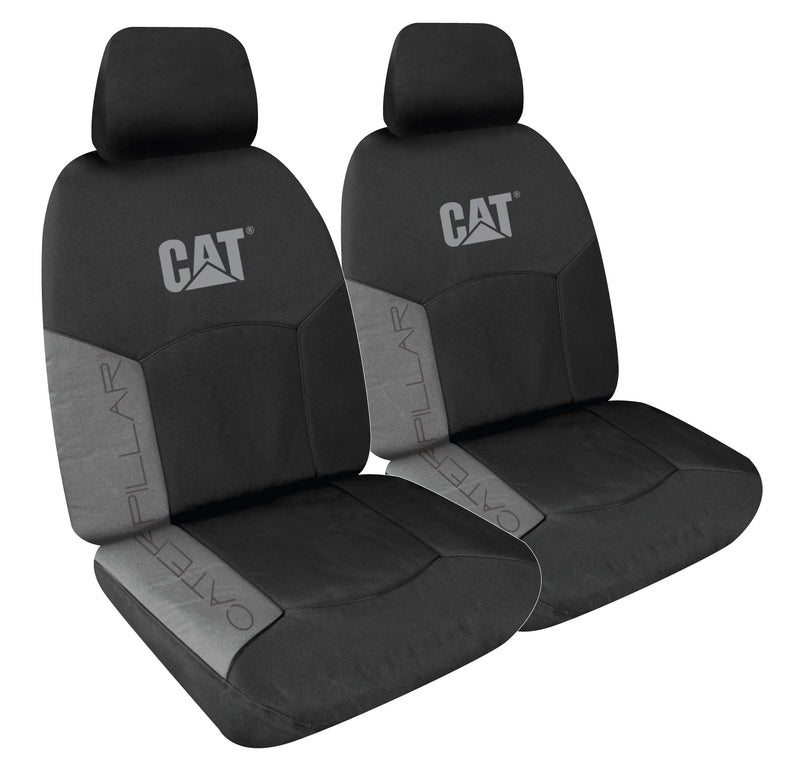 POLYESTER CANVAS FRONT SEAT COVER PAIR BLACK SIZE 30