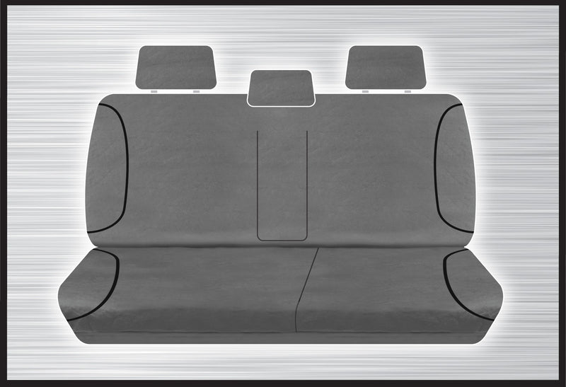 GREY CANVAS REAR BENCH SEAT COVER - COLORADO