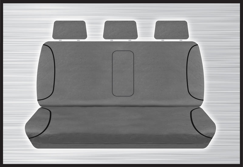 GREY CANVAS REAR BENCH SEAT COVER - TRITON 05/2015 ONWARD