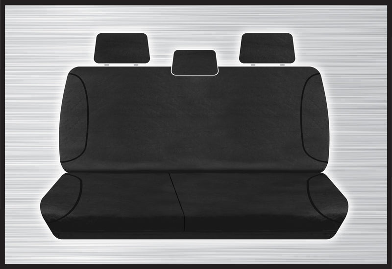BLACK CANVAS REAR BENCH SEAT COVER - AMAROK 02/2011 ONWARD