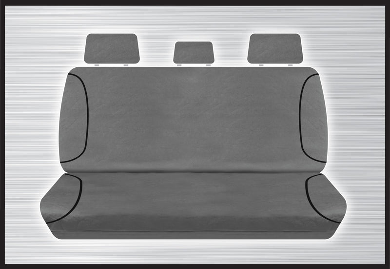 GREY CANVAS REAR BENCH SEAT COVER - HILUX VARIOUS 05/2005+