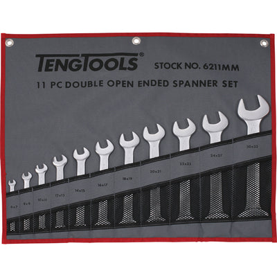 Teng 11pc Double Open-End Spanner Set 6-32mm Default Title