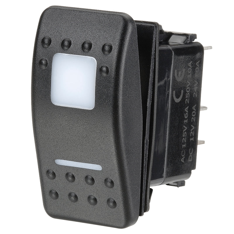 BLUE 12/24V LED SWITCH ROCK MOMENTARY ON/OFF/MOMENTARY ON