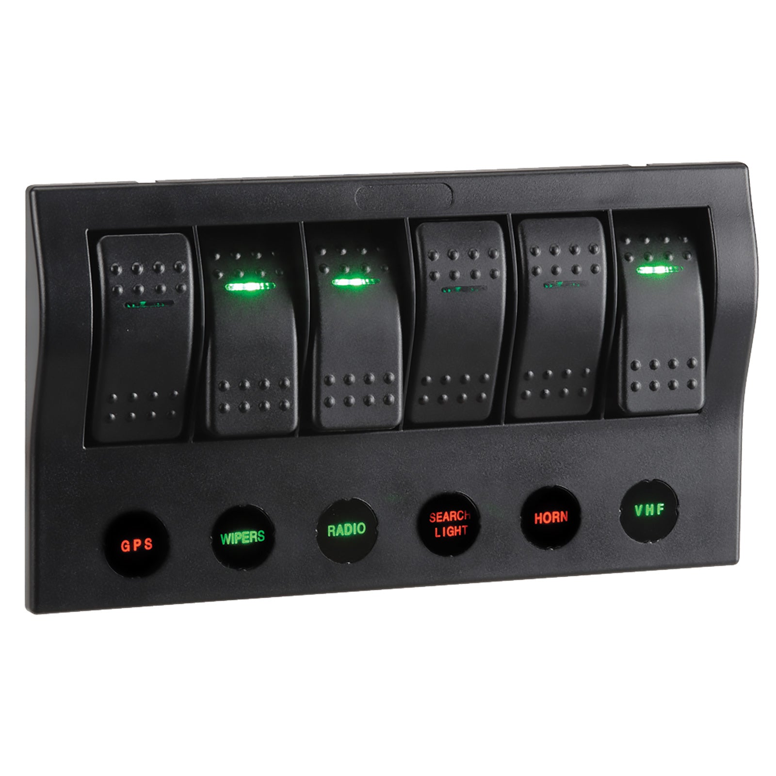 6-WAY LED SWITCH PANEL WITH CIRCUIT BREAKER PROTECTION – HJ PHILLIPS