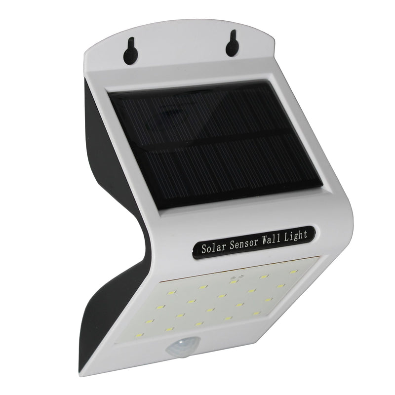 SOLAR MOTION SENSOR LED LAMP WHITE