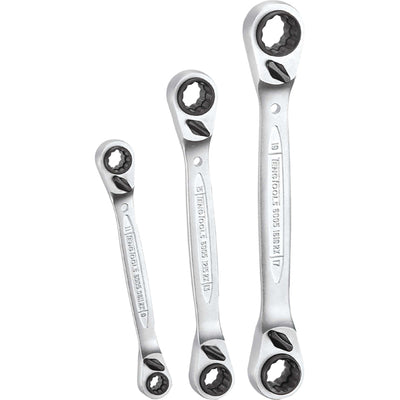 Teng 3pc Multi-Drive Ratchet Ring Spanner Set Default Title