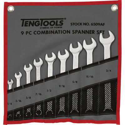 9PC ROE COMBINATION SPANNER (1/4 - 3/4IN) Default Title