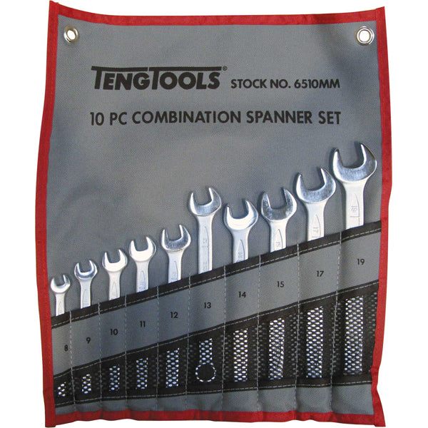 10PC ROE COMBINATION SPANNER SET (8-19MM) Default Title