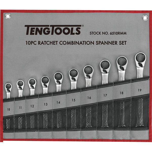 TENG 10PC RATCHET REVERSIBLE METRIC SPANNER SET Default Title