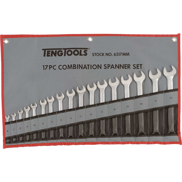 17PC ROE COMBINATION SPANNER SET (6-22MM) Default Title