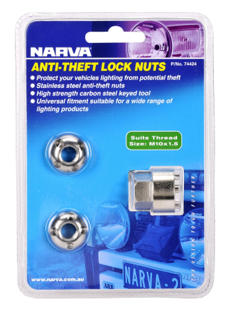 ANTI THEFT LOCK NUTS M10 x 1.5 PK2