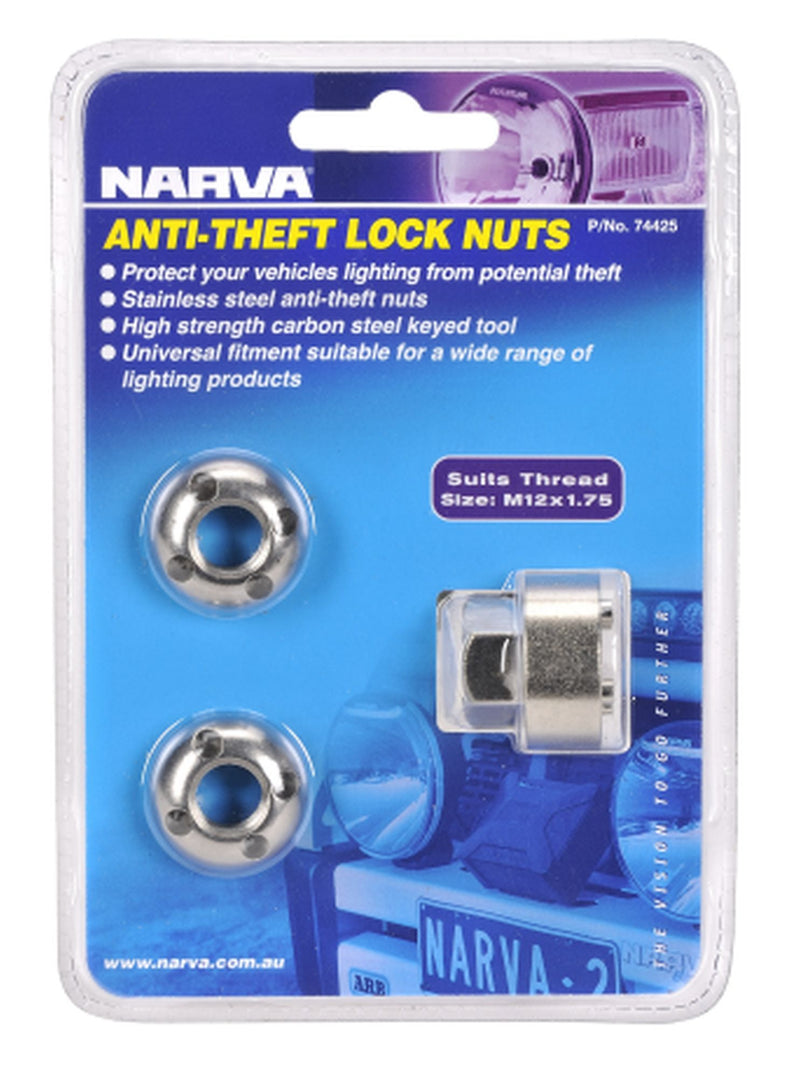 ANTI THEFT LOCK NUTS M12 x 1.75 PK2