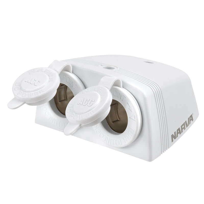 HEAVY DUTY TWIN SURFACE MOUNT ACCESSORY SOCKETS