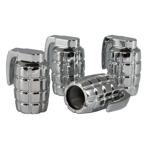 GRENADE TYRE VALVE CAPS PK4