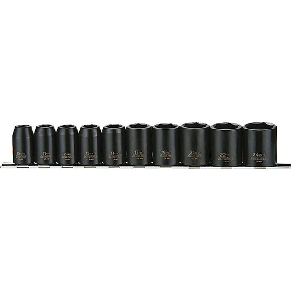 Teng 10pc 1/2in Dr. Std. Impact Socket Set 10-24mm Default Title