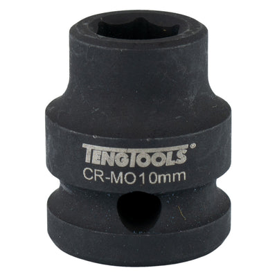 Teng 1/2in Dr. Stubby Impact Socket 10mm DIN Default Title