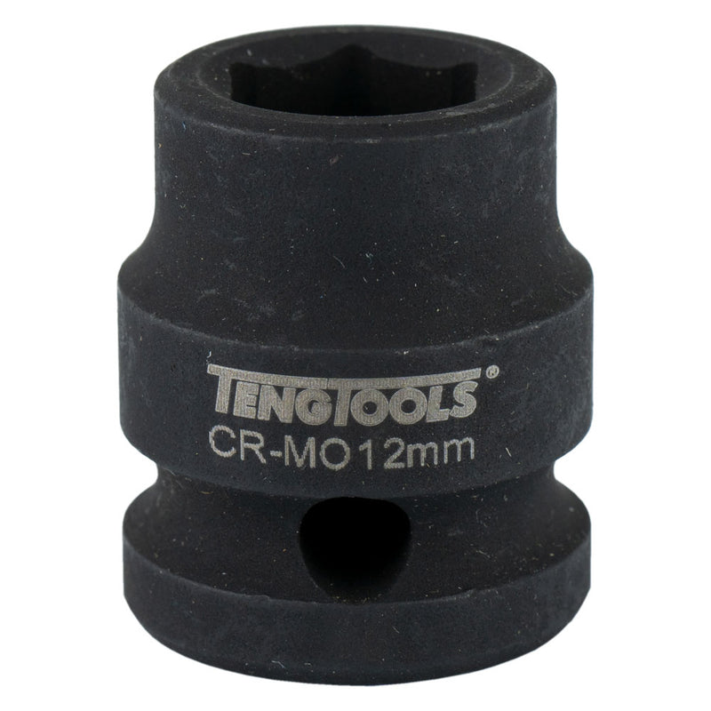 Teng 1/2in Dr. Stubby Impact Socket 12mm DIN Default Title