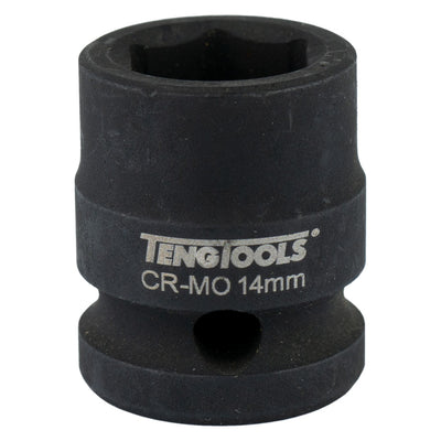 Teng 1/2in Dr. Stubby Impact Socket 14mm DIN Default Title