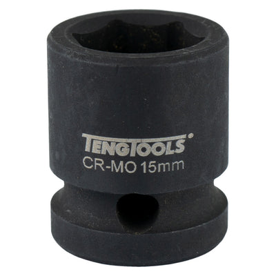 Teng 1/2in Dr. Stubby Impact Socket 15mm DIN Default Title