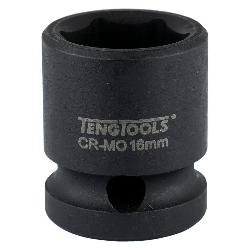 Teng 1/2in Dr. Stubby Impact Socket 16mm DIN Default Title