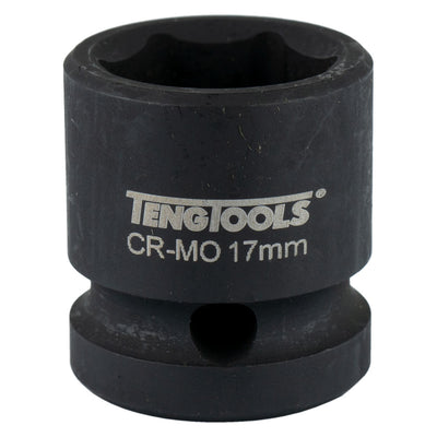 Teng 1/2in Dr. Stubby Impact Socket 17mm DIN Default Title