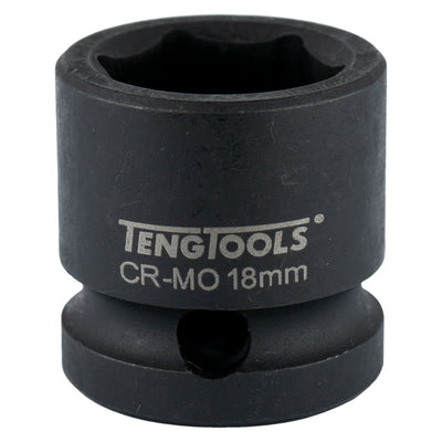 Teng 1/2in Dr. Stubby Impact Socket 18mm DIN Default Title