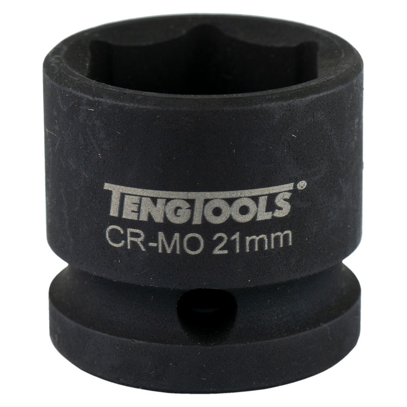 Teng 1/2in Dr. Stubby Impact Socket 21mm DIN Default Title