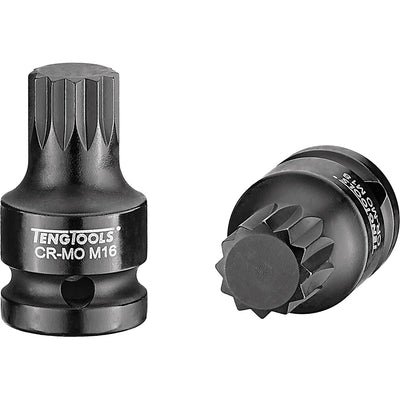 Teng 1/2in Dr. Impact Socket XZN 16 x 43mm Default Title