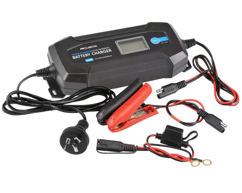 BATTERY CHARGER 4A 6/12V 8 STAGE