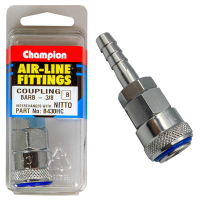 Champion 3/8in Hose Barb Air -Line Coupling Nitto Default Title