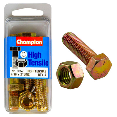 Champion 2in x 7/16in Bolt And Nut ® - GR5 Default Title